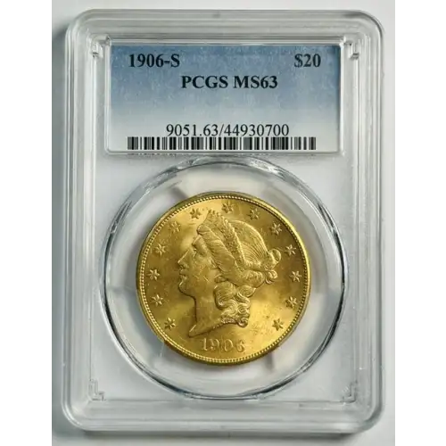 1906-S Double Eagles Liberty Head PCGS MS-63