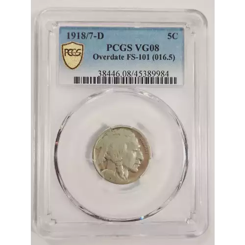 1918/7-D 5C Overdate FS-101