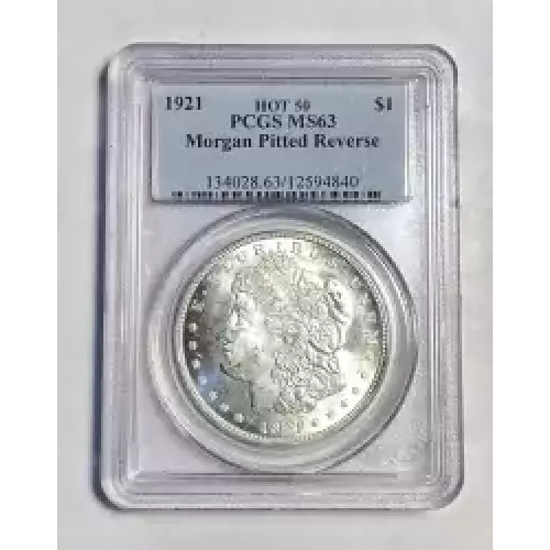 1921 $1 Morgan Pitted Reverse