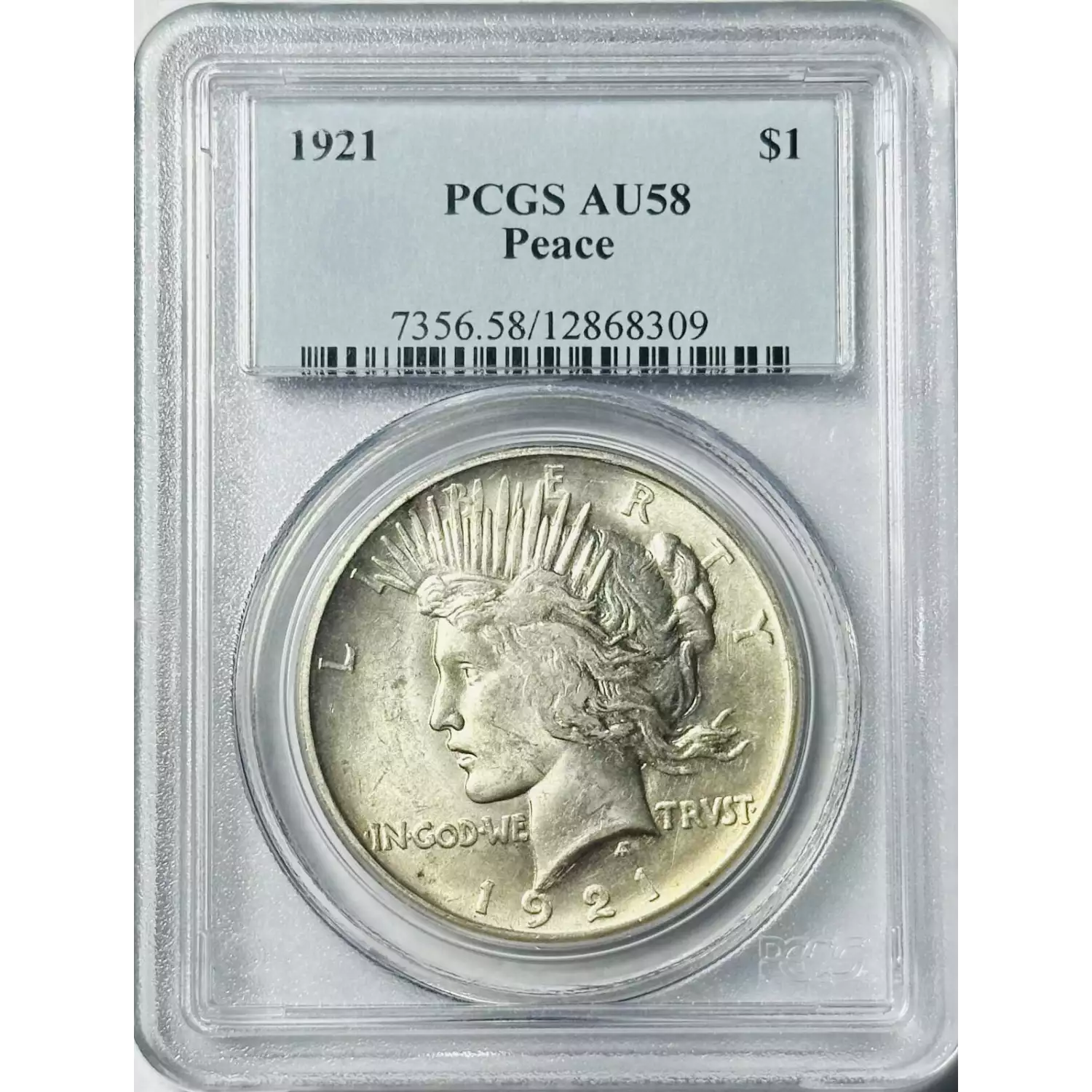 1921 Peace Silver Dollar – Circulated US Coin – 90% Silver – Uncertified