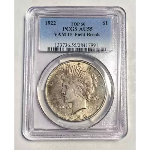 1922 $1 VAM 1F Field Break