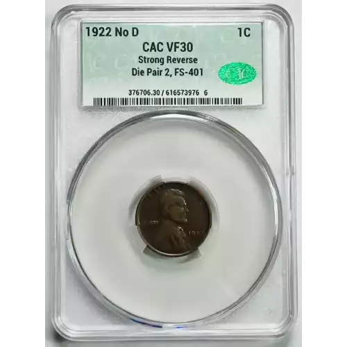 1922 No D Strong Reverse 1c Die Pair 2, FS-401 BN (2)