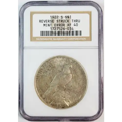 1922 REVERSE STRUCK THRU