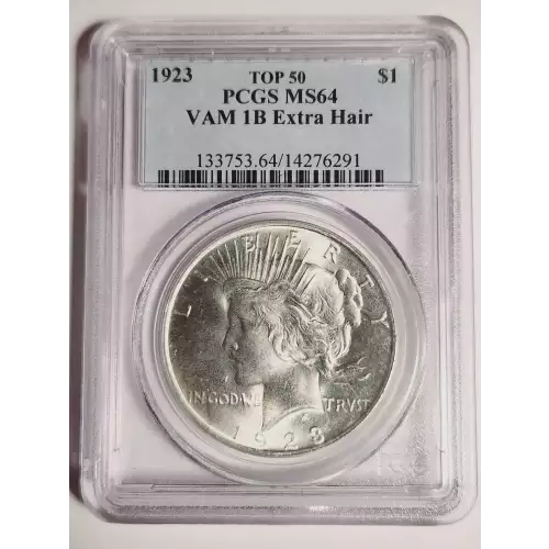 1923 $1 VAM 1B Extra Hair