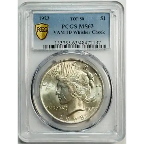 1923 $1 Whisker Cheek, VAM 1D TOP 50 (2)