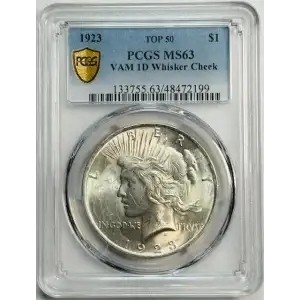 1923 $1 Whisker Cheek, VAM 1D TOP 50 (2)