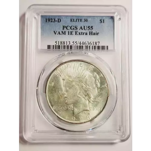 1923-D $1 VAM 1E Extra Hair