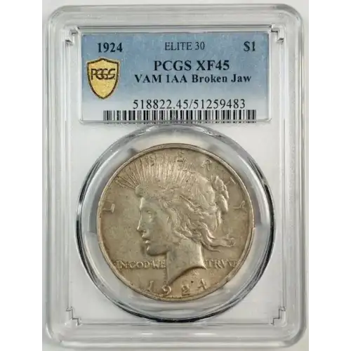 1924 $1 VAM 1AA Broken Jaw ELITE 30 (2)