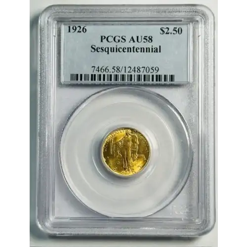 1926  Gold $2.5 Sesquicentennial PCGS AU-58 Sesquicentennial