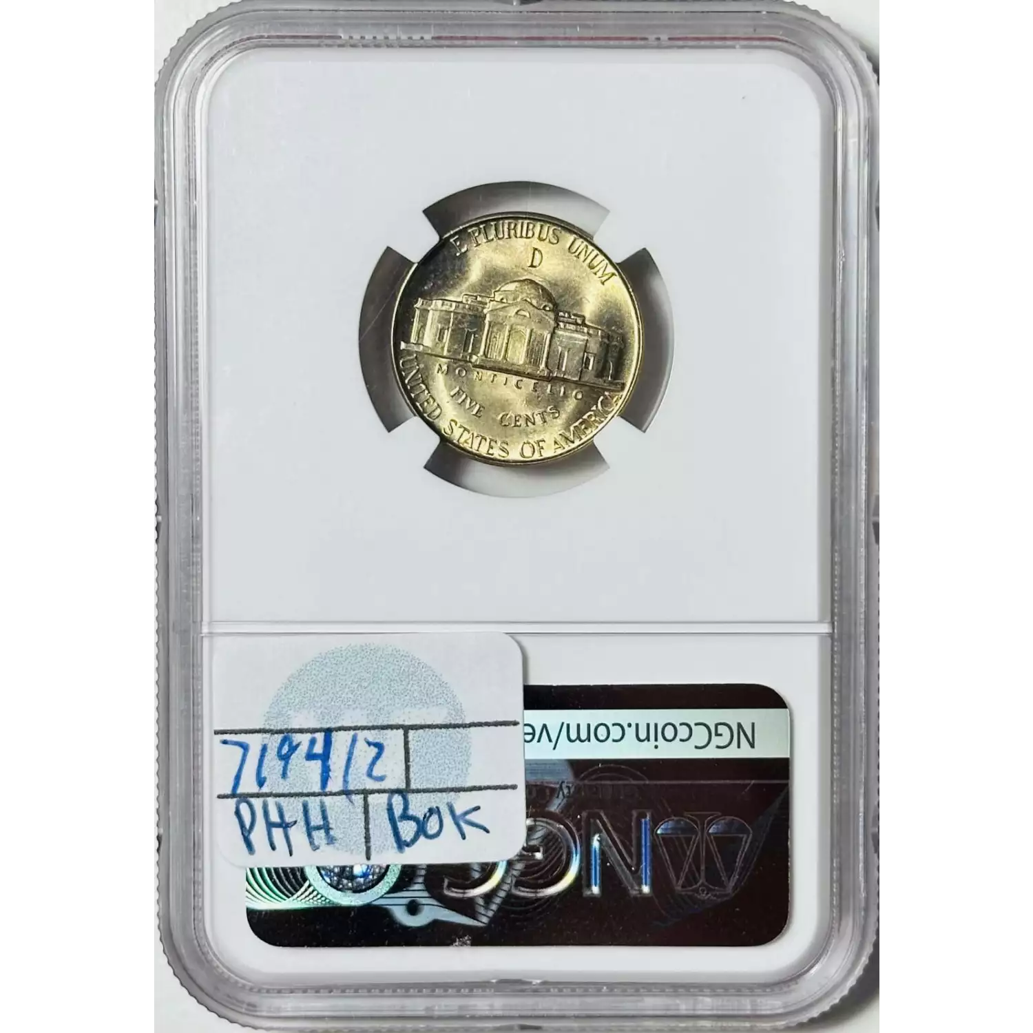 1944-D Nickel Jefferson NGC MS-67 5FS - Bob Paul Rare Coins