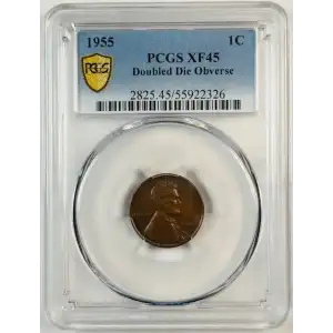 1955 1C Doubled Die Obverse, BN