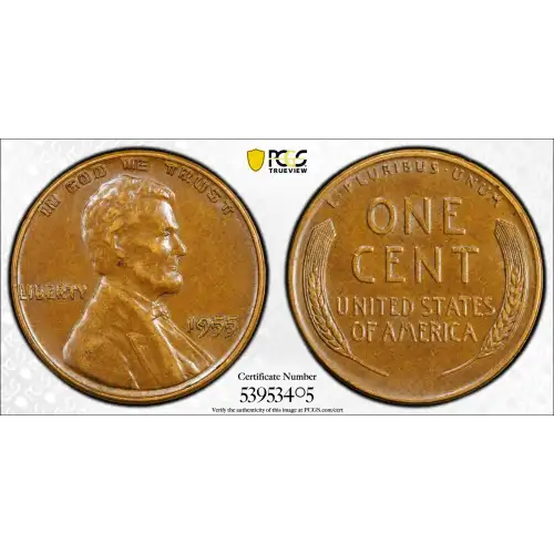 1955 1C Doubled Die Obverse, BN (3)