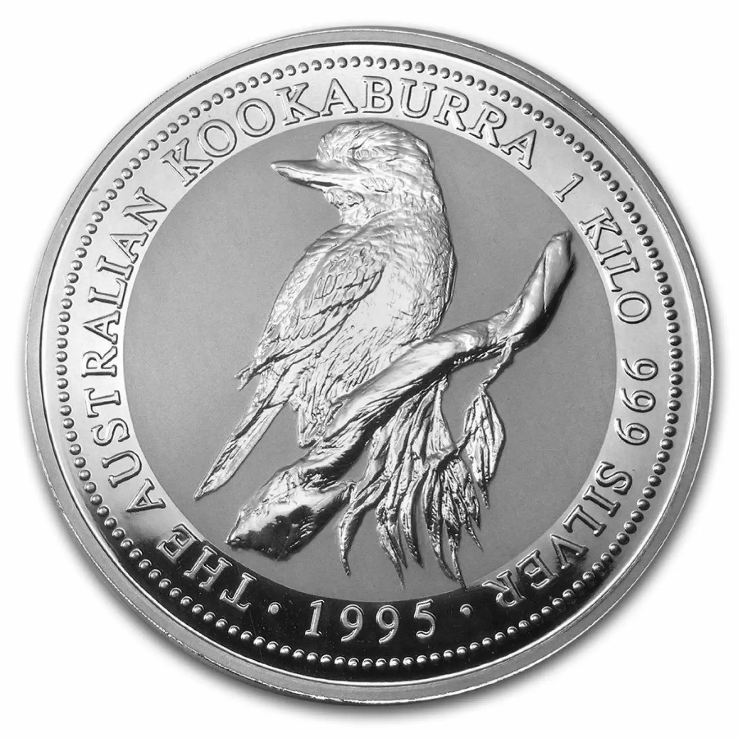 1995 1kg Australian Perth Mint Silver Kookaburra (2)