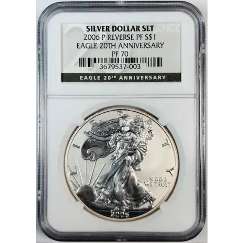 2006 P 20TH ANNIVERSARY SILVER DOLLAR SET OFFICIAL US MINT SET