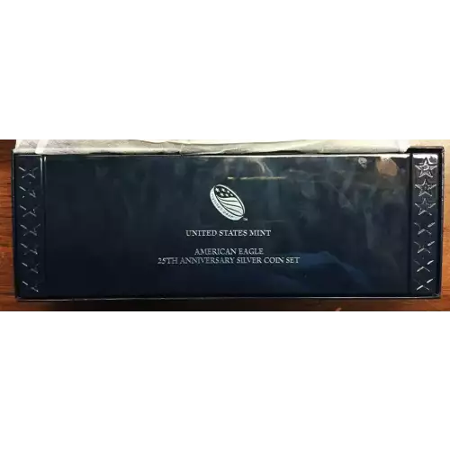 2011 AMERICAN EAGLE 25TH ANNIVERSARY SILVER 5 COIN SET - PCGS PR70 SIGNED JOHN M. MERCANTI