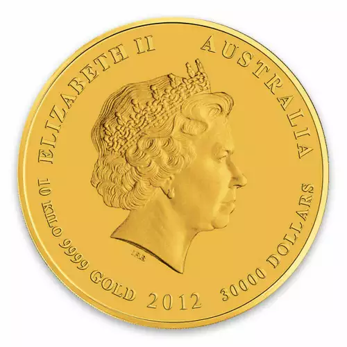 2012 10kg Australian Perth Mint Gold Lunar II: Year of the Dragon (2)