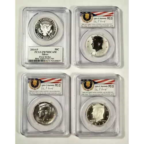 2014-P 50C Silver 50th Anniversary Set First Strike, DCAM (3)