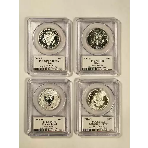 2014-P 50C Silver 50th Anniversary Set First Strike, DCAM (2)