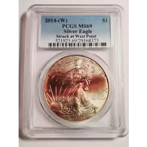 2014-(W) $1 Silver Eagle Struck at West Point
