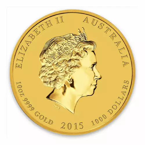 2015 10oz Australian Perth Mint Gold Lunar II: Year of the Goat (2)