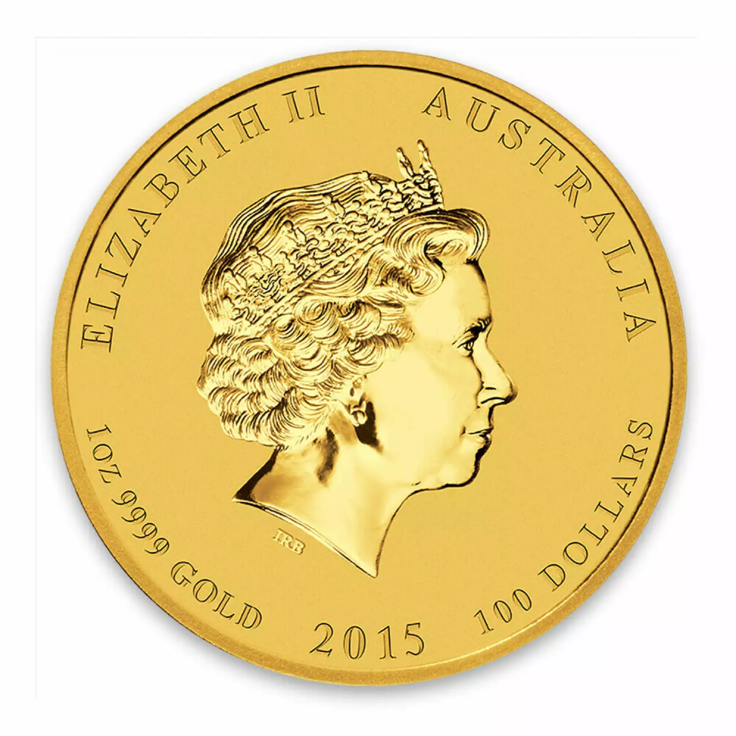 2015 1oz Australian Perth Mint Gold Lunar II: Year of the Goat (2)