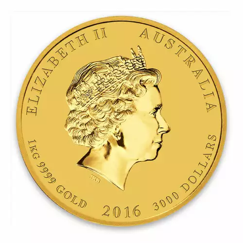 2016 1kg Australian Perth Mint Gold Lunar II: Year of the Monkey (2)