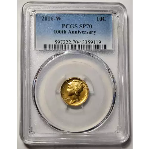 2016-W 10C 100th Anniversary Gold