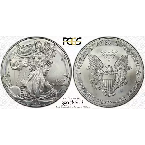 2018 $1 Silver Eagle