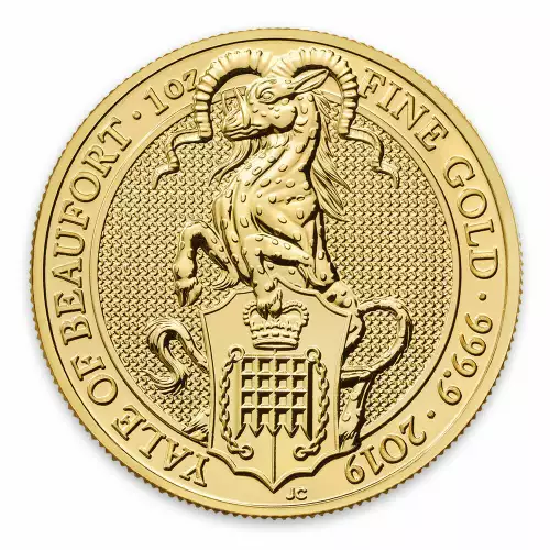 2019 1oz Britain Queen's Beast: The Yale of Beaufort (2)