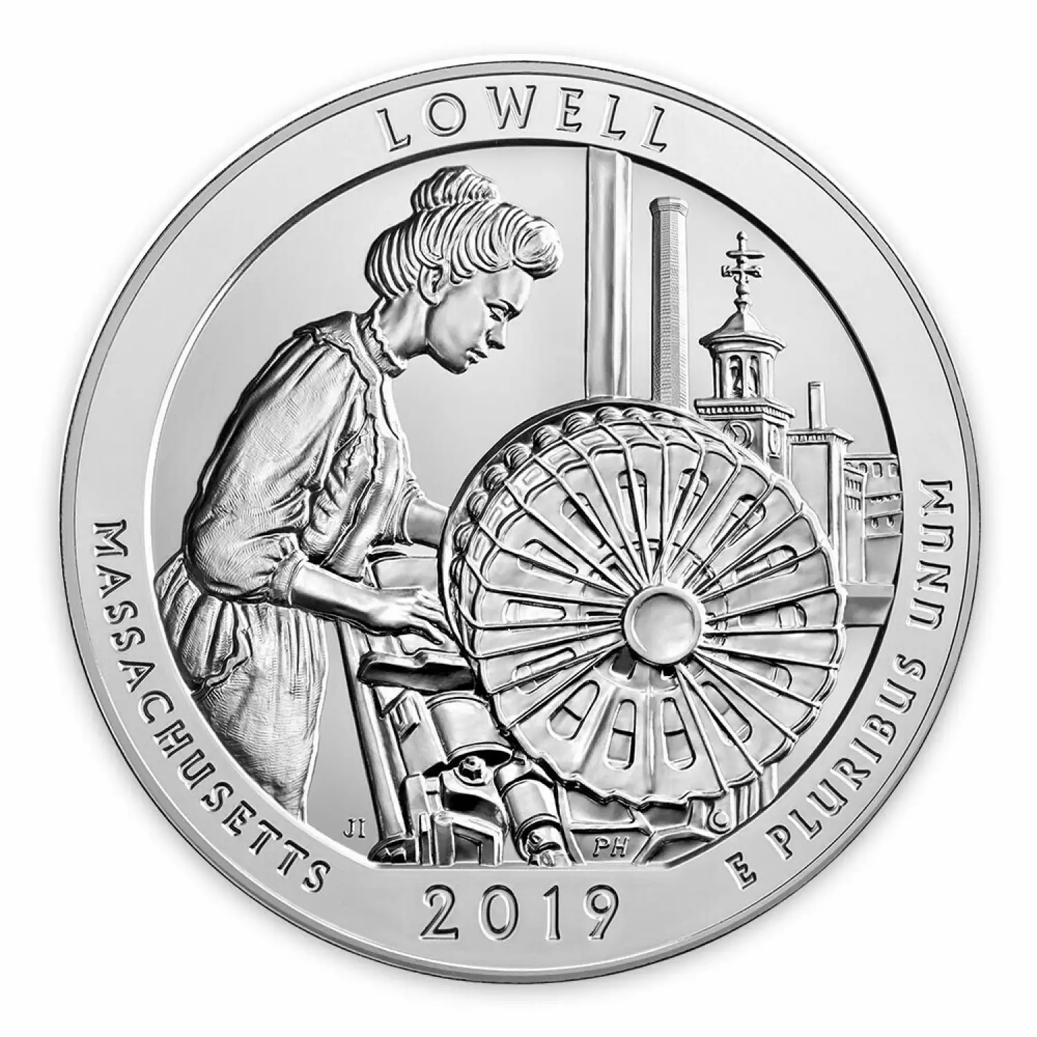 2019 5oz Silver America the Beautiful Lowell National Historical Park (2)