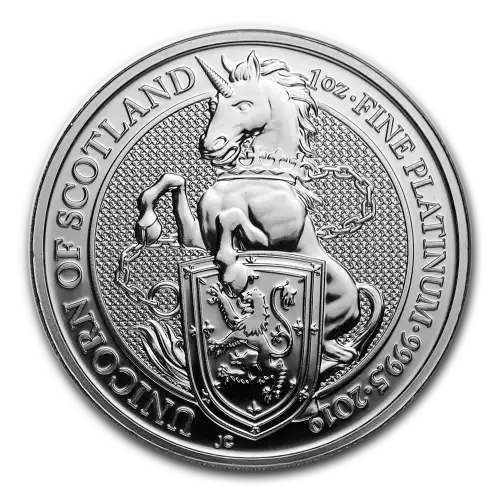 2019 Great Britain 1 oz Platinum Queen's Beasts: The Unicorn (2)