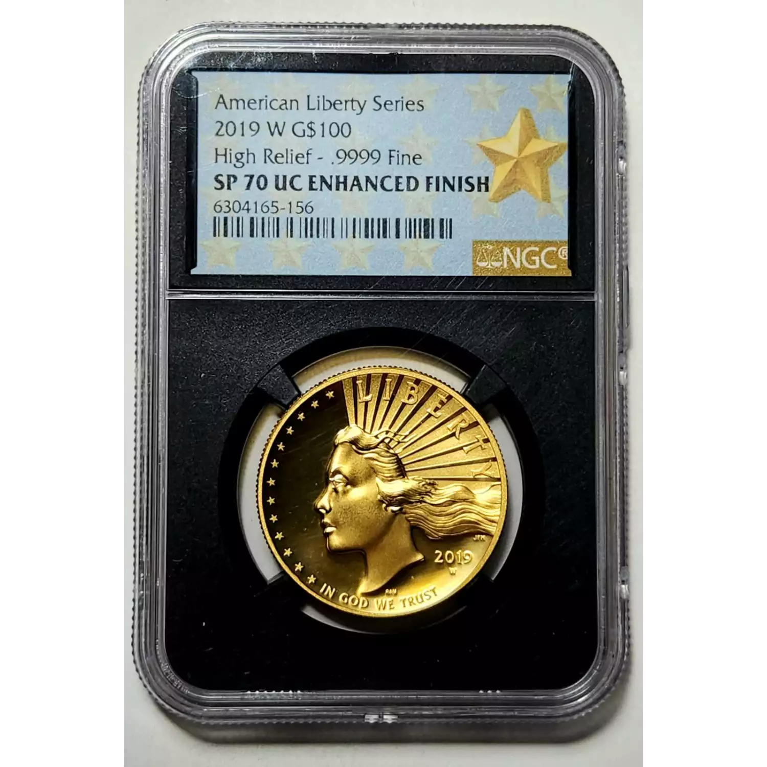 2019-W Bullion American Gold Eagle Proof - no box NGC SP-70 High Relief ...