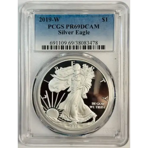 2019-W $1 Silver Eagle, DCAM