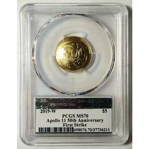 2019-W $5 Apollo 11 50th Anniversary First Strike AMF
