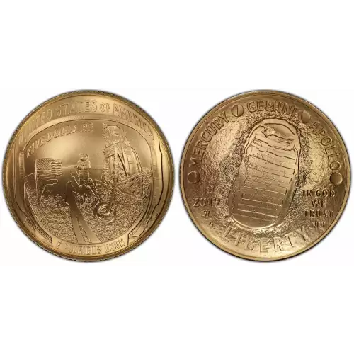 2019-W $5 Apollo 11 50th Anniversary First Strike AMF