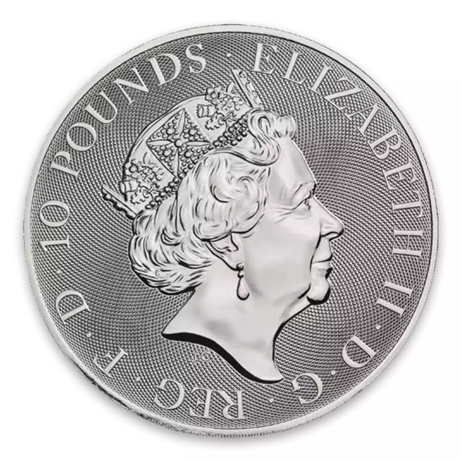2020 10oz Britain Silver Queen's Beast : The Yale of Beaufort (3)