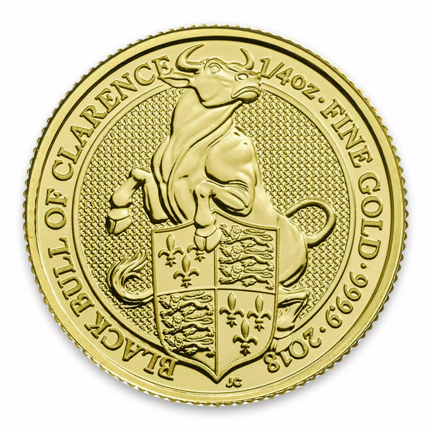 2020 1/4oz Gold Britain Queen's Beasts: The White Lion of Mortimer (2)