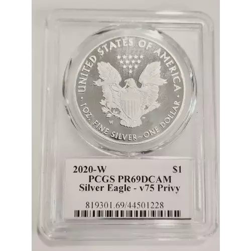 2020-W $1 Silver Eagle - v75 Privy, DCAM