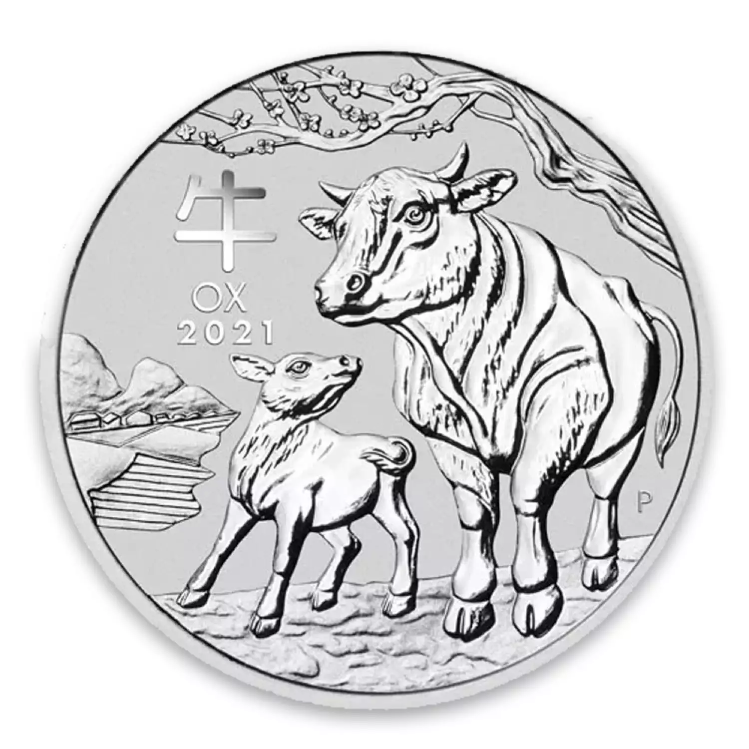 2021 1oz Perth Mint Lunar Series: Year of the Ox Silver Coin (2)