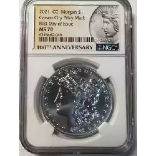 2021 'CC' Carson City Privy Mark First Day of Issue  (2)