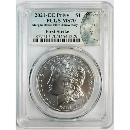 2021-CC Privy $1 Morgan Dollar 100th Anniversary First Strike