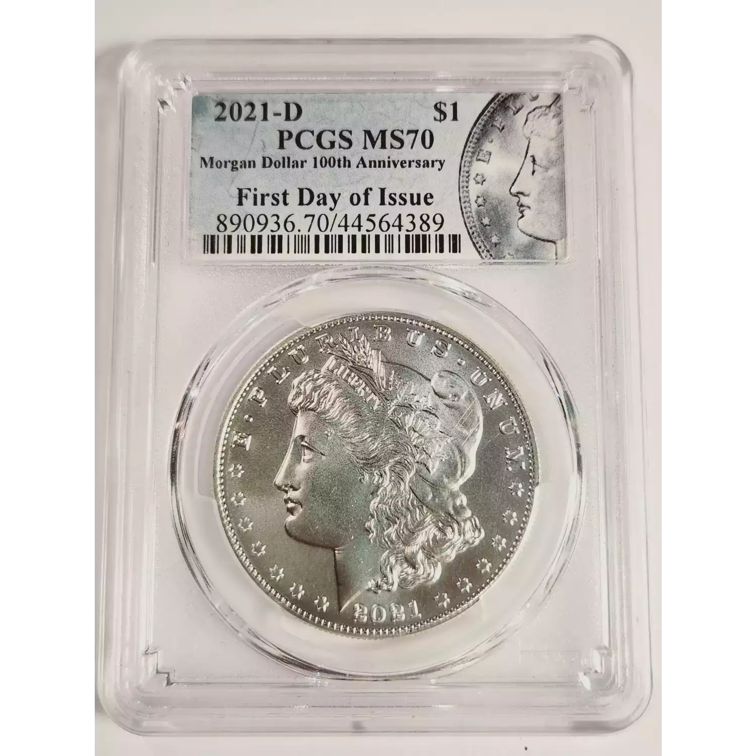 2021 Peace Dollar PCGS MS-70 Morgan Dollar 100th Anniversary First Day ...