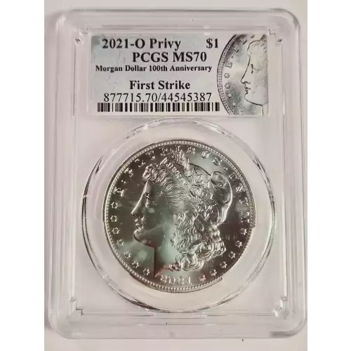 2021-O Privy $1 Morgan Dollar 100th Anniversary First Strike