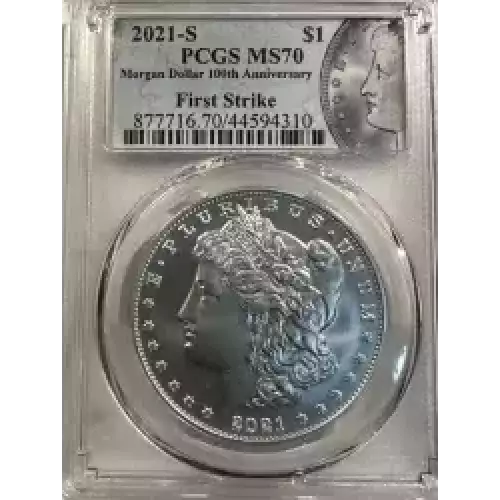 2021-S $1 Morgan Dollar 100th Anniversary First Strike