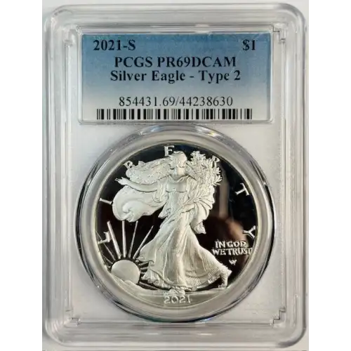2021-S $1 Silver Eagle - Type 2, DCAM