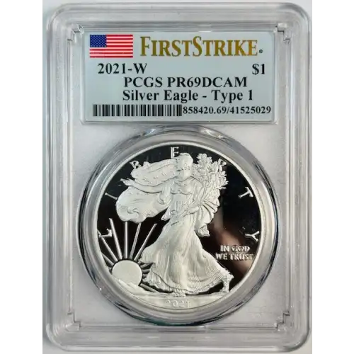 2021-W $1 Silver Eagle - Type 1 First Strike, DCAM
