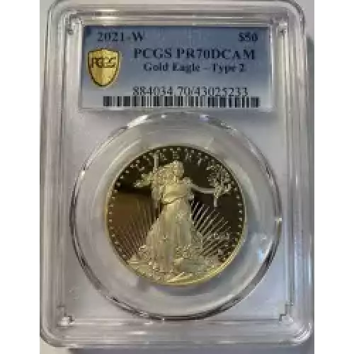 2021-W $50 Gold Eagle - Type 2, DCAM