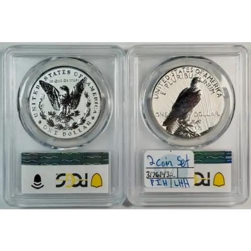 2023-S $1 Morgan Dollar Rev PR Two-Coin Reverse Proof Set (2)