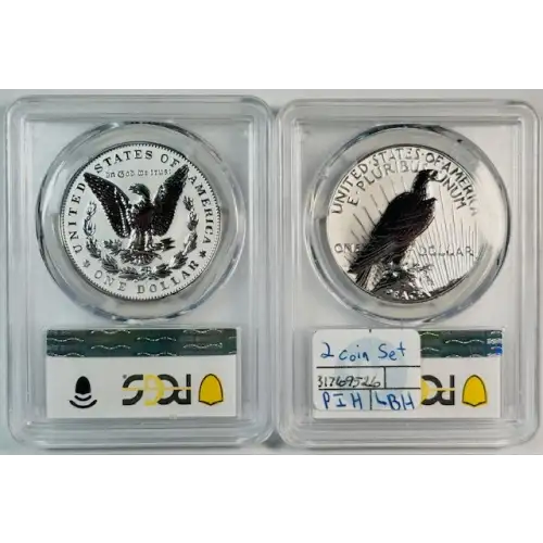 2024-S $1 Morgan Dollar Rev PR Two-Coin Reverse Proof Set (2)
