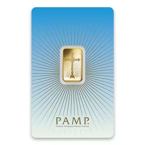 5g PAMP Gold Bar - Romanesque Cross (3)